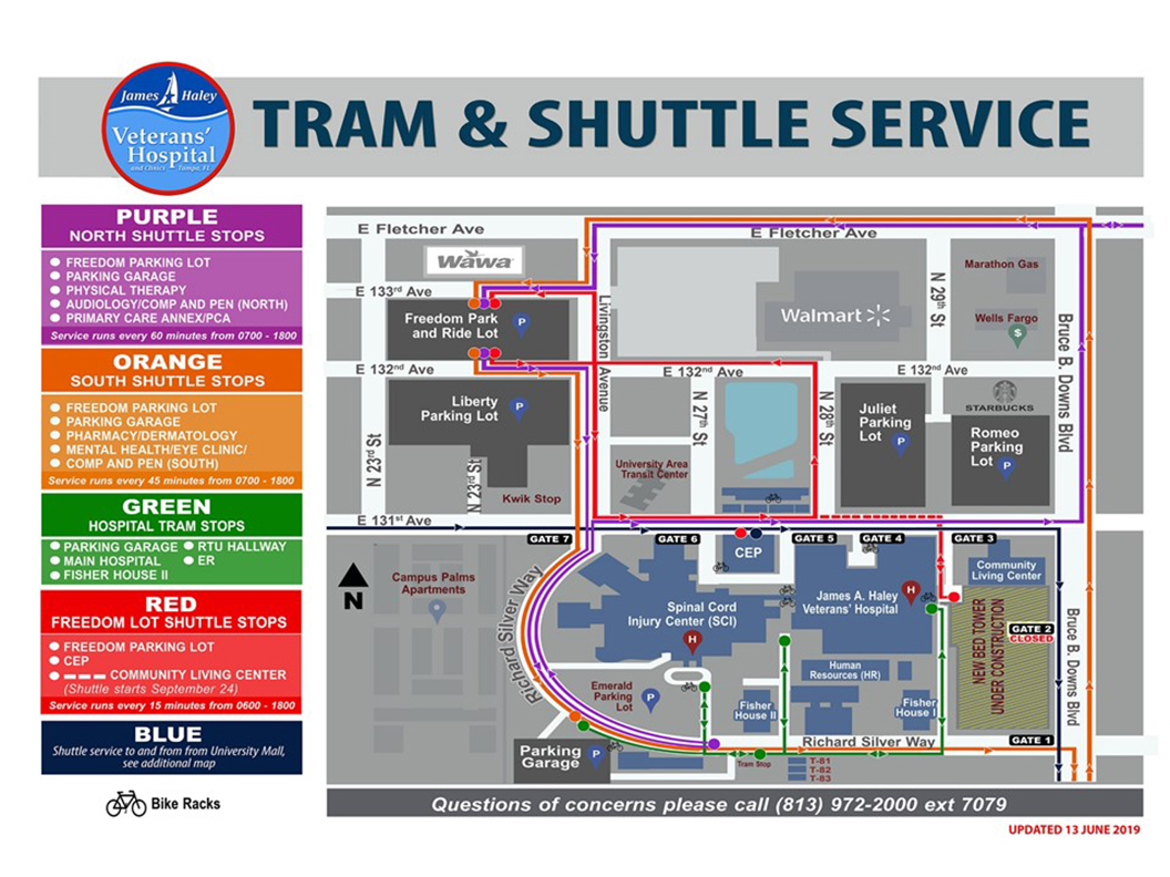 Campus Map | VA Tampa Health Care | Veterans Affairs